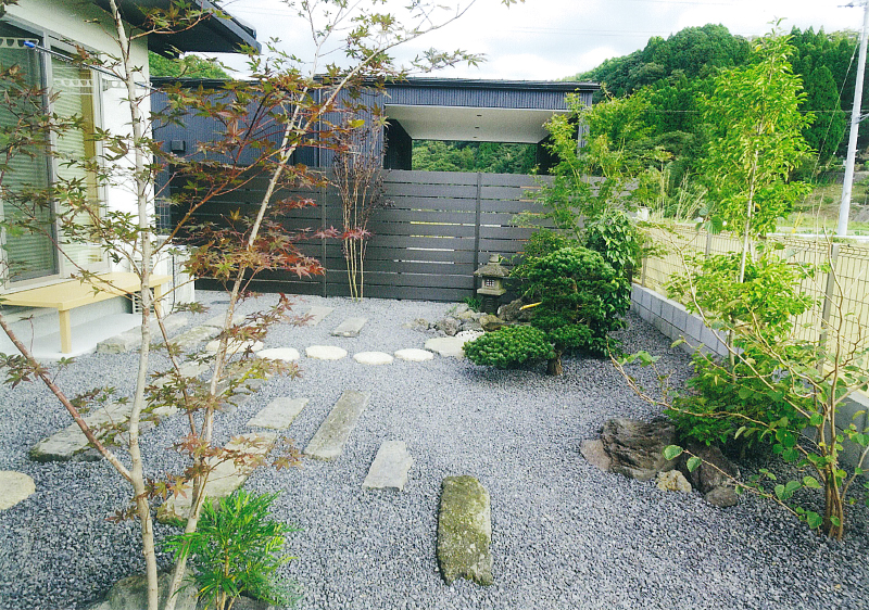 溝口造園　庭・自然石・庭石・池・川・滝・癒し・植木・紅葉・日本庭園・岩・スタイリッシュ